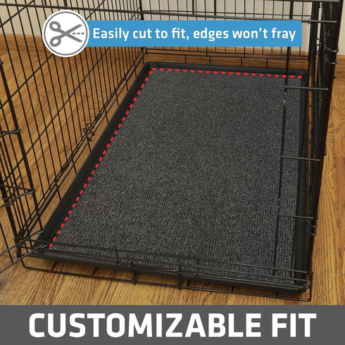 Drymate Premium Dog Crate Mat Liner, Absorbent, Waterproof, Non-Slip, Washable Puppy Pee Pad, Cut to Fit Design