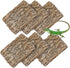 Cork Terrarium Background 15.7x11.8in Natural Large Cork Bark Backdrop for Reptile Habitat Decor (6PCS)