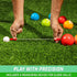 90 mm Set 8 GoSports Soft Bocce Includes Weighted Balls, Pallino and Case, Play Indoors or Outdoors