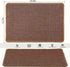 Cat Scratching Mat, 23.6 x 15.7inch Sisal Cat Scratchers for Indoor Cats, Horizontal Scratcher (Dark Brown)