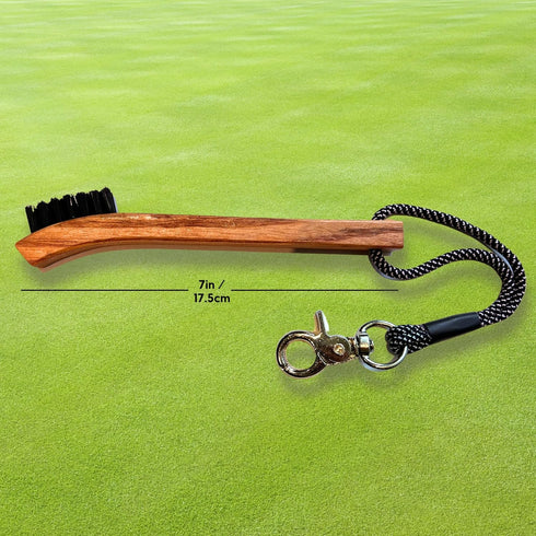 Golf Brush (2 Pack) with Cord and Clip Attachment, Ideal Club Cleaner for Woods and Irons, Golf Accessories