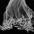 1.5m KICHOUSE Monofilament Sinkers Throw Net Heavy Duty Hand Throw Fishing Cast Net for Saltwater and Freshwater Bait