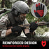 NoCry Tactical Shooting Gloves for Men, Water Resistant with Padded Knuckle Guards and Non-Slip Grip