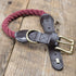 Embark Pets Country Dog Rope Collar - Braided Cotton and Rolled Leather Dog Collar for Small Dogs - Durable Dog Collars for Small Dogs and Strong Build for Training, Walking, Running (Small, White)