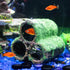 PENN-PLAX Deco-Replicas Hide-Away Pipes with Club Moss Aquarium Decoration – Realistic Appearance with Various Textures – Safe for Freshwater and Saltwater Fish Tanks