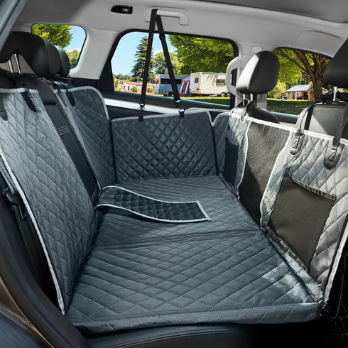 ANOSOSPECIAL Hammock Back Seat Extender for Dog,Waterproof Hard Bottom Dog Car Seat Cover for Back Seat