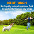 Nerf Dog Large Nylon Launching Duck, Interactive Design, Blue (3473), for All Breeds