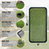 Ottomanson Artificial Grass Puppy Potty Training Pad with Tray, 15" x 30" Reusable Pee Pad for Small Pets and Dogs