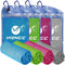 YQXCC 4 Pack Cooling Towels, Microfiber Soft Breathable Chilly Ice Towel for Sport, Yoga, Gym, Running