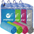 YQXCC 4 Pack Cooling Towels, Microfiber Soft Breathable Chilly Ice Towel for Sport, Yoga, Gym, Running