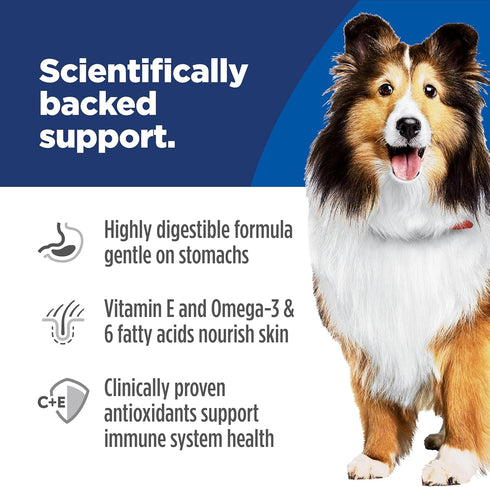 12.8 oz. 12-Pack Hill's Science Diet Adult Sensitive Stomach & Skin Wet Dog Food, Chicken & Vegetable, Cans