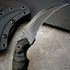 GTK691 Fixed Blade Knife - D2 Steel Blade with Nylon Fiberglass Handle & Kydex Sheath (Black)