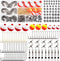 Fishing Hooks Bobbers Tackle Kit - 200pcs Basic Fishing Tackle Box Set for Kids Starter Beginners