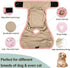 5Pcs Female Dog Diapers - Premium Reusable Diapers for Doggie in Heat - Highly Absorbent Dog Diapers Female for Pet