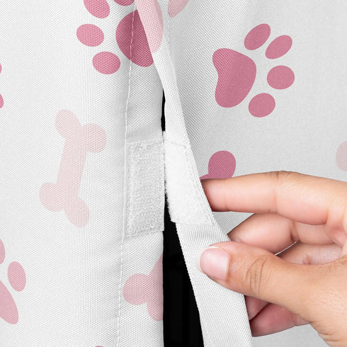 48in. Sweet Jojo Designs Large Dog Crate Cover (Bones and Paw Prints) for Girls Pet Cage, Kennel Covers (Modern