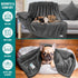 PetAmi Waterproof Dog Blanket for Small Medium Dog, Pet Puppy Blanket Couch Cover Protection, Sherpa Fleece Cat Blanket Couch Sofa Bed Furniture Protector Reversible Soft Washable 29x40 Grey Grey