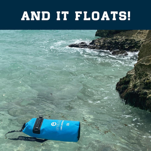 Floating Cooler Bag Insulated Dry Backpack - Waterproof, Leak Proof, Collapsible Cooler with Padded Shoulder Strap -
