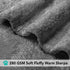 PetAmi Dog Blanket for Large Medium Dogs Grey, Soft Fluffy Sherpa Fleece Blanket for Cat & Dog, Washable 40x60