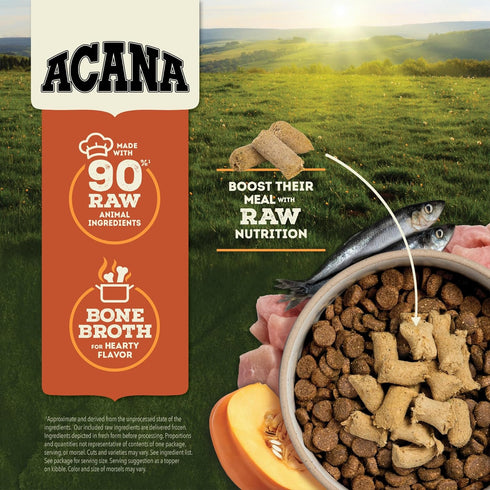 ACANA Freeze Dried Dog Food Meal & Topper, Grain Free, High Protein Turkey Recipe, 8 oz