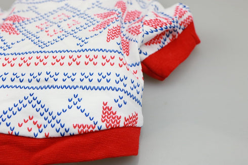 DroolingDog Small Dog Christmas Clothes, Red Xmas T Shirt for Small Dogs, Large Puppy Tee Shirts