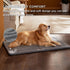 Bedsure Washable Dog Crate Bed for Extra Large Dogs, Reversible Foam Floor Dog Mat, Lightweight Travel Flat Pet Beds,