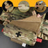 PETAC GEAR Tactical First Aid Drop Dump Pouch, Micro Medical Trauma Roll Up Drop Pouch EMT IFAK Sub Abdominal Carrying