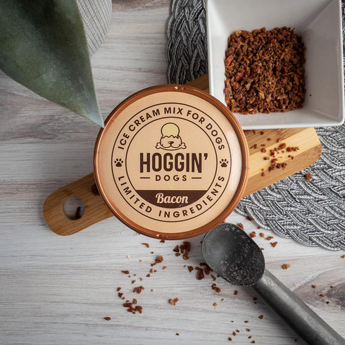 Puppy Cake Hoggin' Dogs Ice Cream Mix, All Natural Bacon Flavor, Just Add Water, 4.65 oz, Made in USA