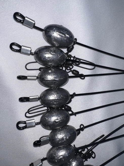 Gerber Decoy Rigs 6oz (12 Pack) Coated PVC Cable Texas Decoy Rigs Egg Sinker