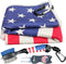 Golf Club Brush and American Flag Golf Towels, Cleaning Kit, Golf Accessories Cleaner Tool with Strong Magnet