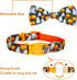 2023 New Halloween Dog Collar with Bow Tie for Boys and Girls, Small Medium Large Pets (Animal Print, Medium)