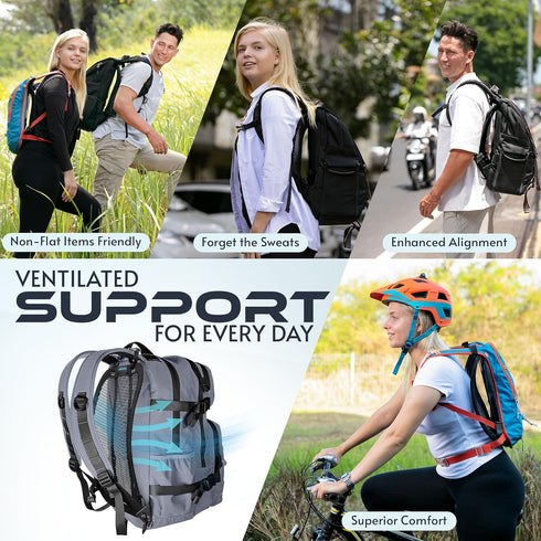 VentaPak Lightweight Ventilation Backpack Spacer: External Frame for Hiking & Biking Backpacks