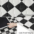 2 Pack Black Checkered Washable Pee Pads for Dogs, Checkered Reusable Dog Pee Pads, for Puppy Playpen, Crate, Whelping