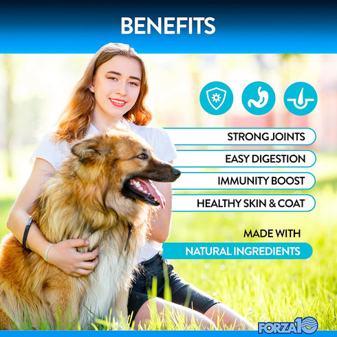 Forza10 Dog Vitamins Supplements, Peanut Butter Flavor Multivitamin Chews for Small to Large Breeds, 90 Ct.