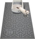 UPSKY Cat Litter Mat, Large Litter Box Mat 35" x 24" for Cat Litter, Waterproof and Soft on Paws