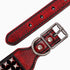 PET ARTIST Soft Leather Dog Collar for Large Dogs - Luxury Genuine Leather with Rivet Studded, 2 inch Wide (Fit 18-23")