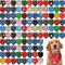 Paterr 100 Pieces Dog Bandanas Bulk Christmas Pet Handkerchief Soft Dog Cute
