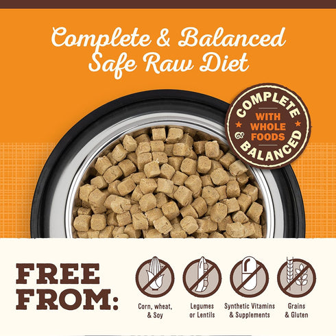 (7 oz) Primal Freeze Dried Dog Food, Pronto Mini Nuggets, Beef; Scoop & Serve, Complete & Balanced Meal; Also Use as