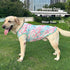 Dog Tie Dye Sleeveless T-Shirt - Green Red Printed Vest Shirt Pajamas for Extra Large Dogs (3X-Large)