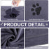 Chumia 8 Pcs Bulk Towels for Drying Dogs - Microfiber Quick Drying Pet Bath Towels for Medium Dogs (55 x 28 Inch, Gray)