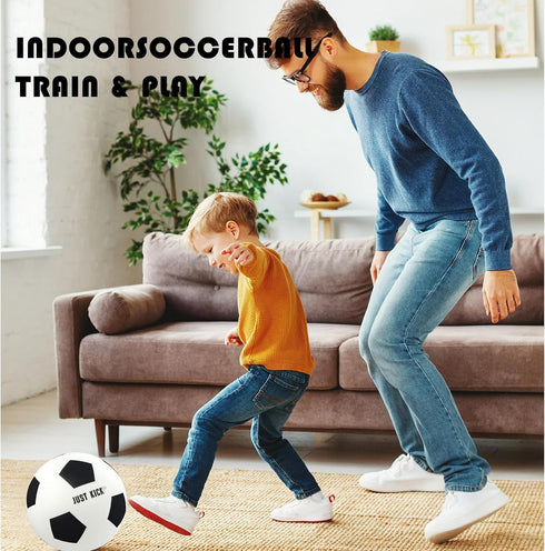 3/5 7 SRG Silent Foam Soccer Ball Airless Indoor House Ball for Quiet Training, Soft Durable Foam Design, Multi-Use