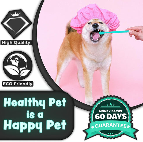 H&H Pets Toothbrush for Small Dogs & Cats, Soft Extra Small Toothbrush for Teacups, Chihuahuas, Yorkshire, 8 Count