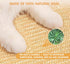 2-in-1 (2PCS, 16x12in) Rabbit Toys & Bunny Mat, Natural Sisal Nesting Pad Scratching Pad for Indoor Cage, Bedding Mat