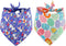 BoomBone Easter Dog Bandana | 2 Pack Triangle Bibs Pet Scarf for Small to Large Dogs and Cats