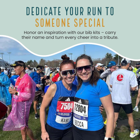 5Ks, This Run is Dedicated to Name Bib Kit Add-Your dedication Running Accessory for Marathons, Triathlons, Cycling