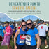 5Ks, This Run is Dedicated to Name Bib Kit Add-Your dedication Running Accessory for Marathons, Triathlons, Cycling