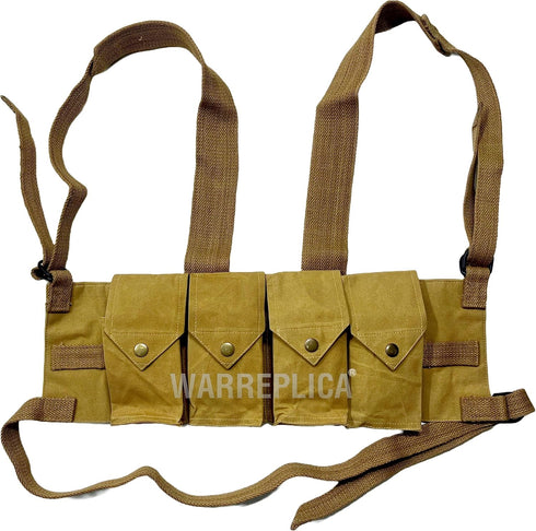 warrepplica Rhodesian Fereday & Sons Tactical Chest Rig with Grenade Pocket, 6 Magazine Pouch for FAL/G3/M14