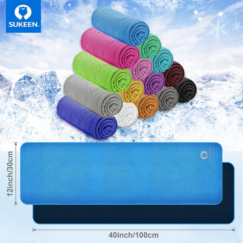(40"x12") Sukeen Cooling Towel Bulk Ice Towel,Soft Breathable Chilly Towel,Microfiber Towel