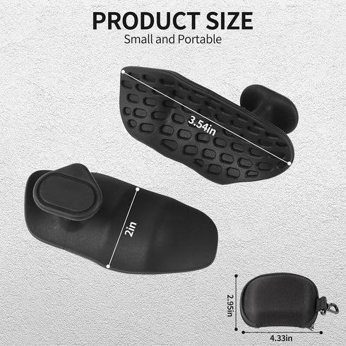 Gym Grips for Men and Women, Non-Slip Rubber Grips for Deadlifts, Rows and Pull-ups, Protect Palms Suitable, Rypt Grip
