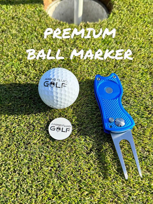 Premium 5-in-1 Golf Divot Repair Tool and Ball Marker, Switchblade Design, Golf Gift