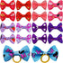 PET SHOW 300pcs Small Dog Hair Bows with Rubber Bands, Bulk Bowknot for Grooming